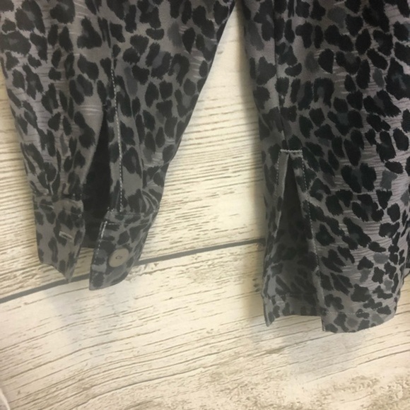 Vintage Erika Studio Cheetah Print Button Up Shirt Jacket Size Medium - Picture 12 of 14